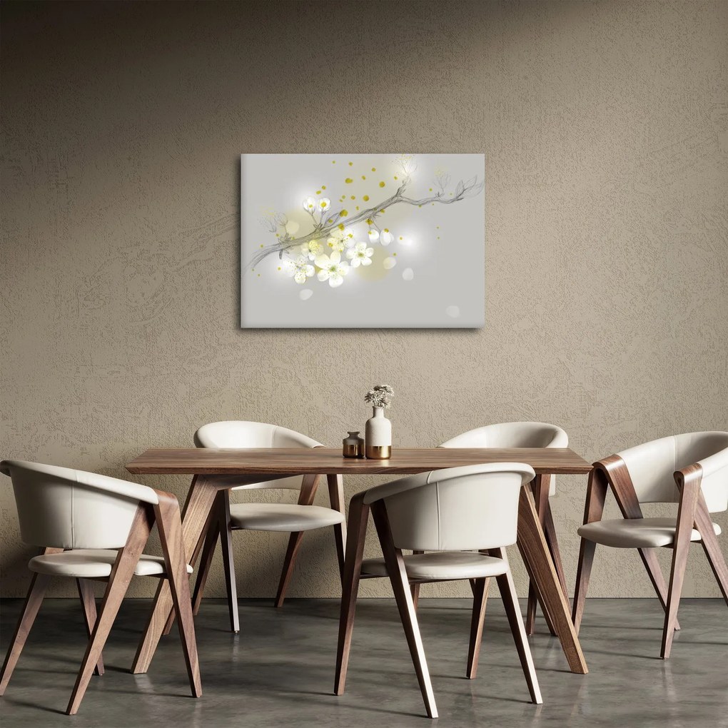 Obraz rozkvitnutej vetvičky (70x50 cm)