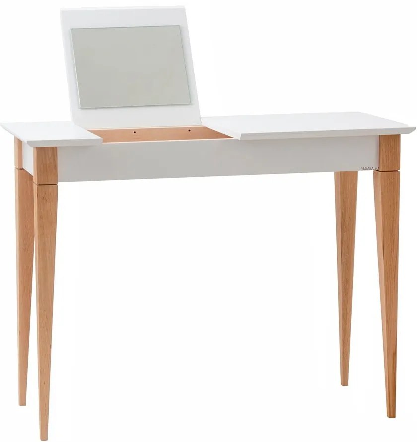 Biely toaletný stolík Ragaba Mimo, šírka 105 cm