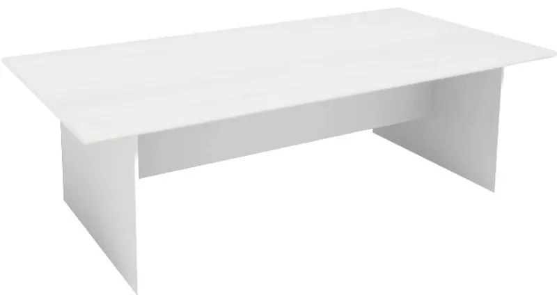 Rokovací kancelársky stôl PRIMO WHITE, 240x120 cm, biela