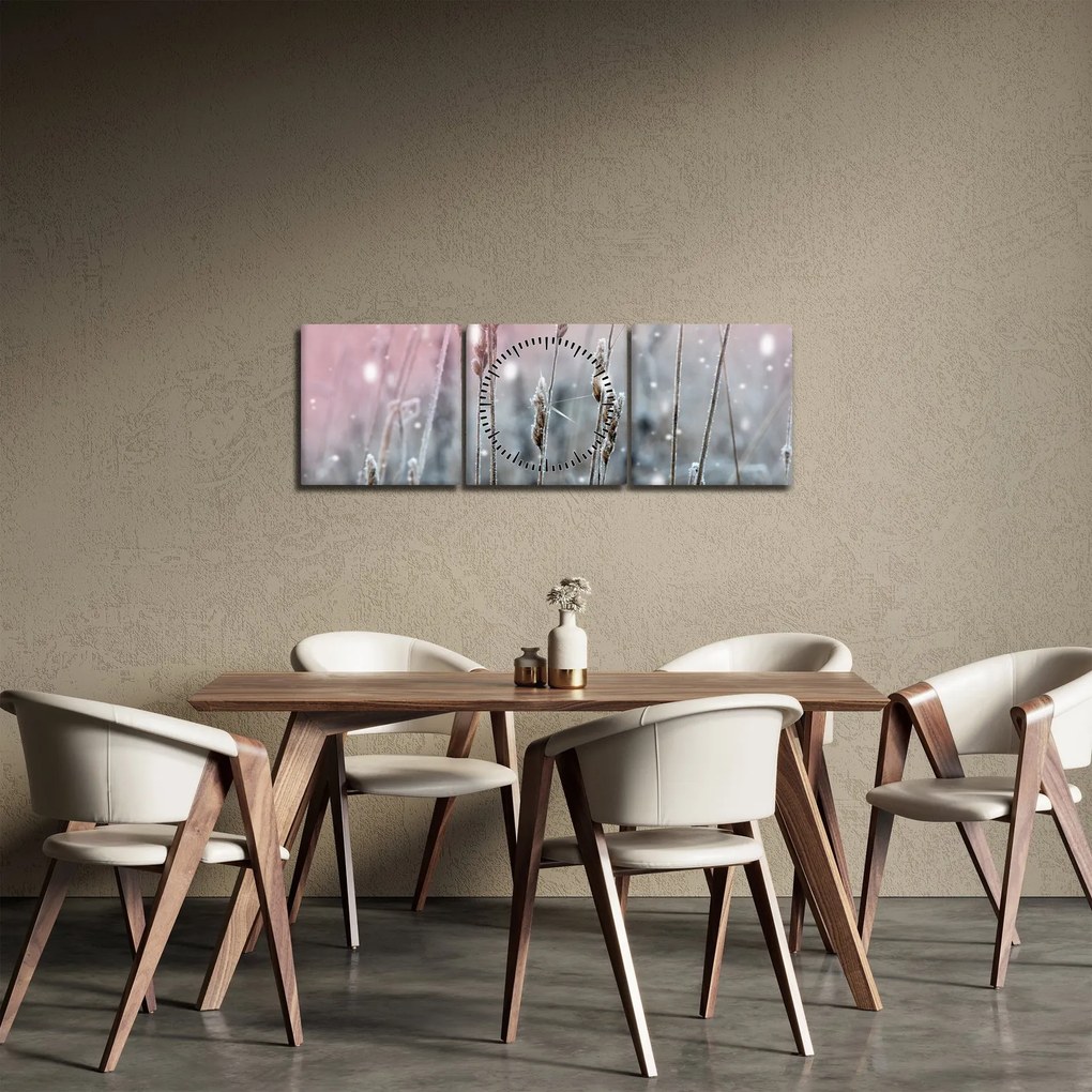 Obraz - Okamih (s hodinami) (90x30 cm)