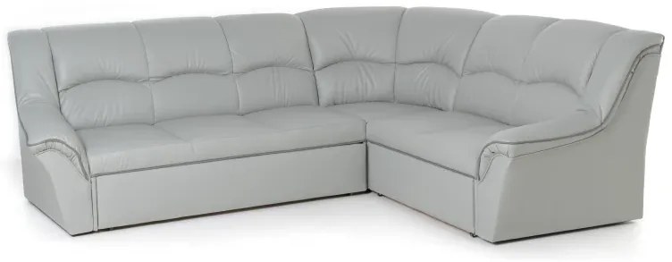 Kožená rohová sedacia súprava DUBAJ LUX XL II, Ľavá, pistáciová (K-57)_čierna (K-70)