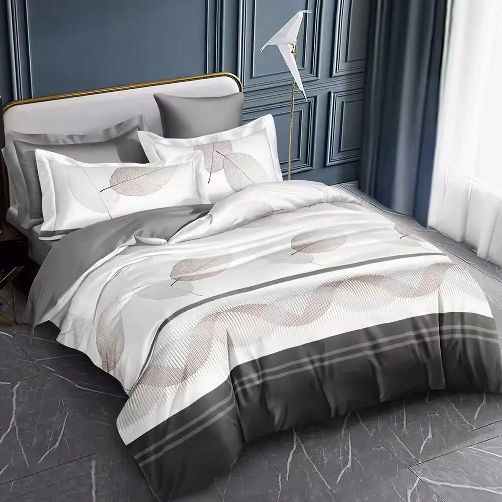 Bavlnené obliečky Homa REZOR LEAFS 7-dielna sada 140x200 cm