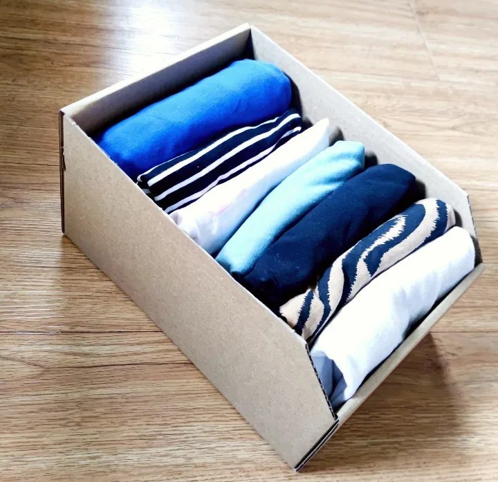 KARTON PAK Úložné boxy na oblečení, organizéry do skříně EKO KARTON 20 x 30 cm