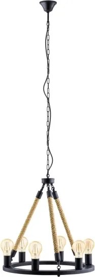Eglo 49694 - Závesný luster na reťazi FINDLAY 6xE27/60W
