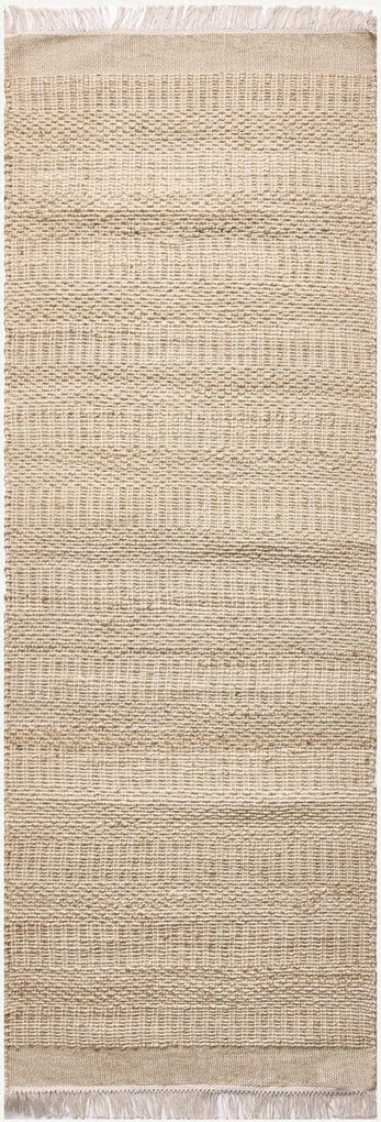 Diamond Carpets India, Ručne viazaný kusový koberec Clover J 22 Natural, 200x290, béžová, chodba / predsieň