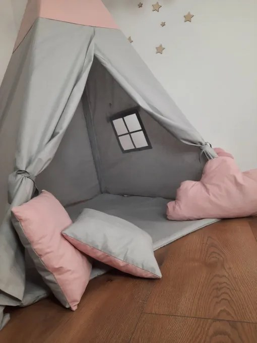 Detský stan Tipi s podložkou v tvare listu