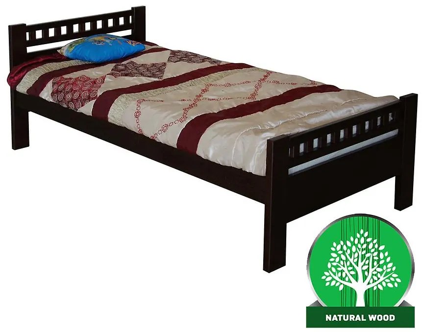 Posteľ Milena 90x200 jelša/wenge