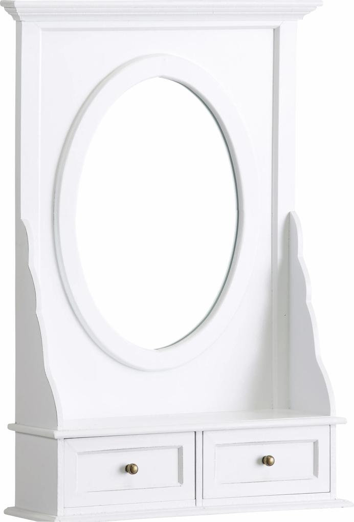 Bighome - Zrkadlo DELEA 42x61 cm - biela