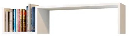 Nástenná polica BIENCE 21,4x87,8 cm biela