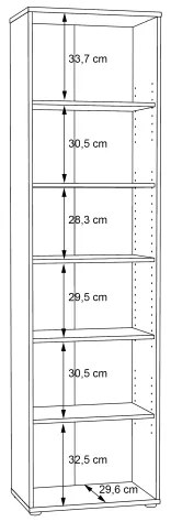 Knižnica URAN dub artisan