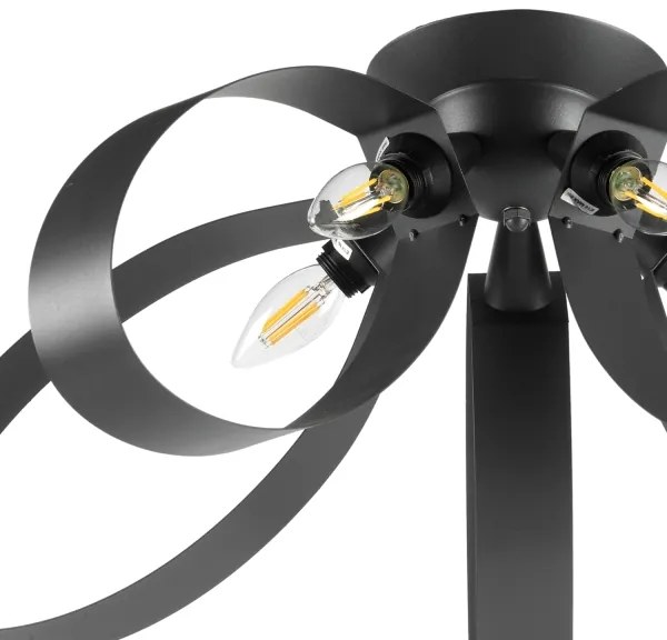 ONLI - Stropné svietidlo SERENA 5xE14/6W/230V čierna