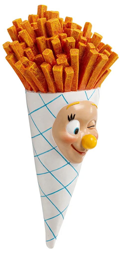 French Fries Bag dekorácia viacfarebná 26 cm