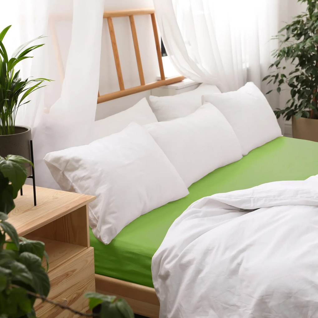 JERSEY PRESTIERADLO 033/150 160X200 CM ZELENÉ