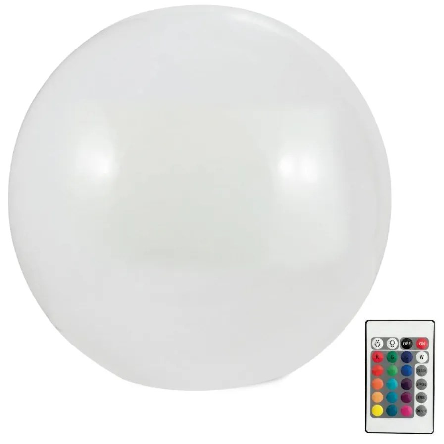 Polux LED RGBW Solárna lampa BALL LED/1,2V pr. 30 cm IP65 + diaľkové ovládanie SA1881