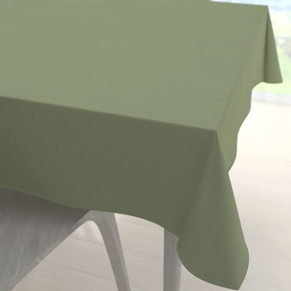 Biante Veľký dekoračný štvorcový obrus BKU-118 Sivozelený 210x210 cm