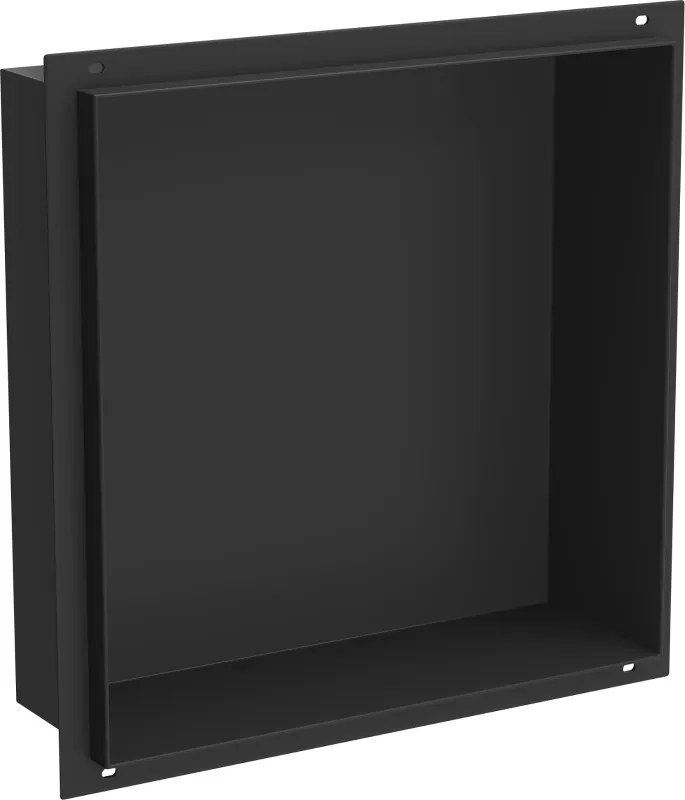 Mexen X-Wall-NR zapustená polica bez obruby 30 x 30 cm, Čierna - 1971303010