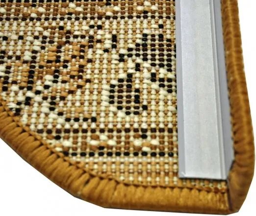 Sintelon Nášľapy na schody Practica béžový obdĺžnik, samolepiaci - 24x66 obdélník (rozměr včetně ohybu)