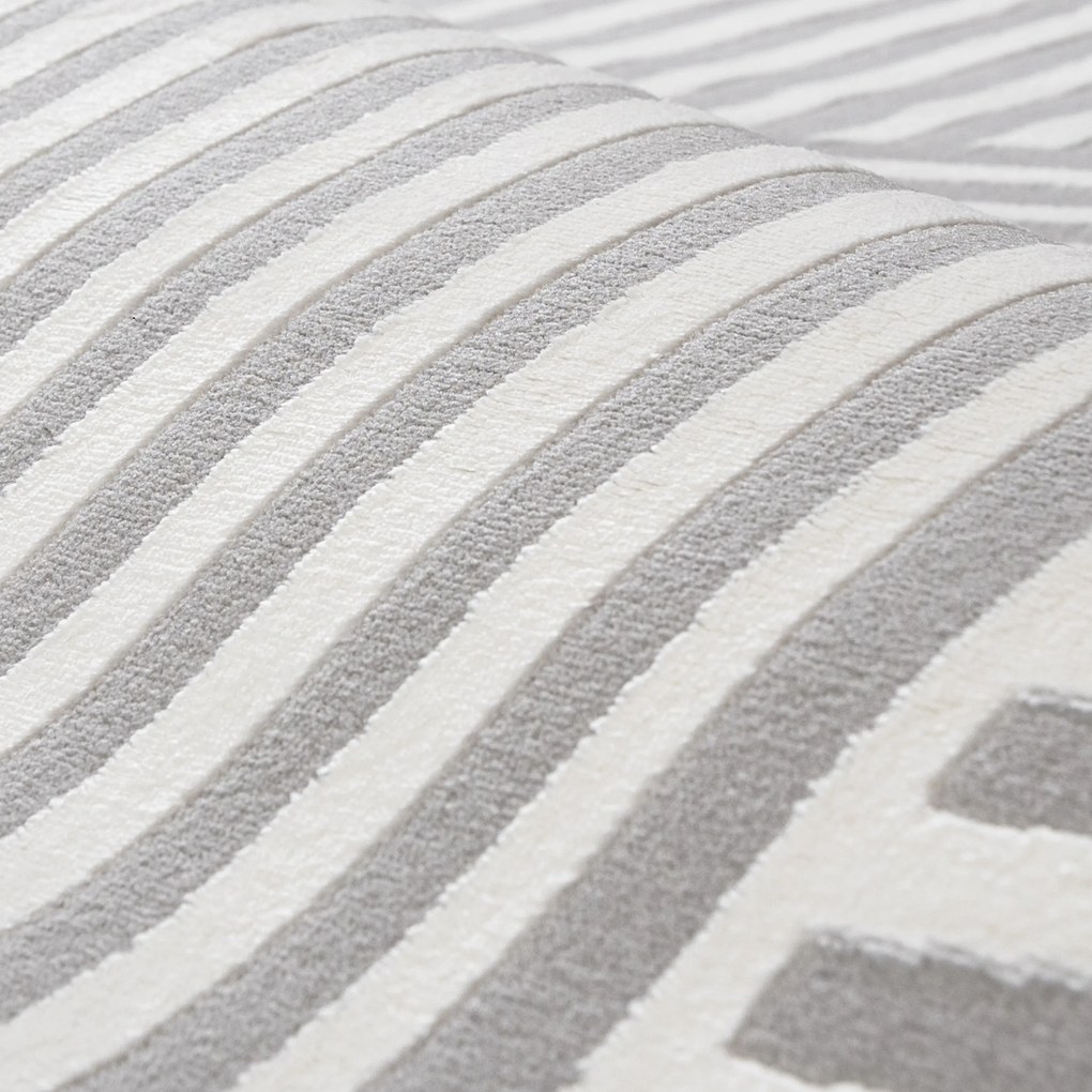 TA Koberec NG91A GRAY/WHITE ELLEN Sivý Obdĺžnikový Rozmer: 80x150 cm