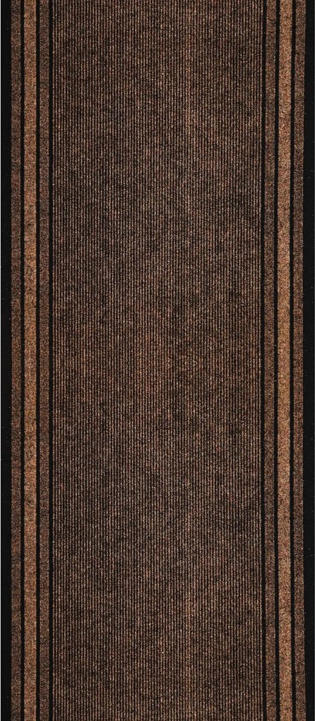 Spoltex, Protišmykový behúň na mieru Rekord 811 hnedá, šíre 120 cm, hnedá, chodba / predsieň