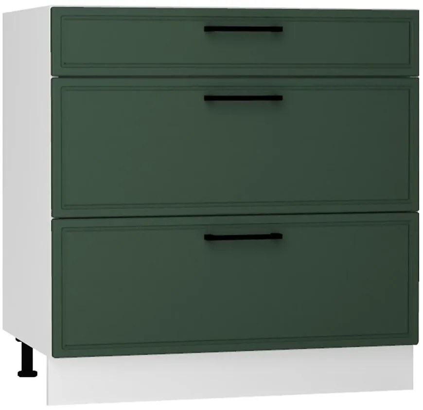 Kuchynská skrinka Emily D80S/3 zelená mat