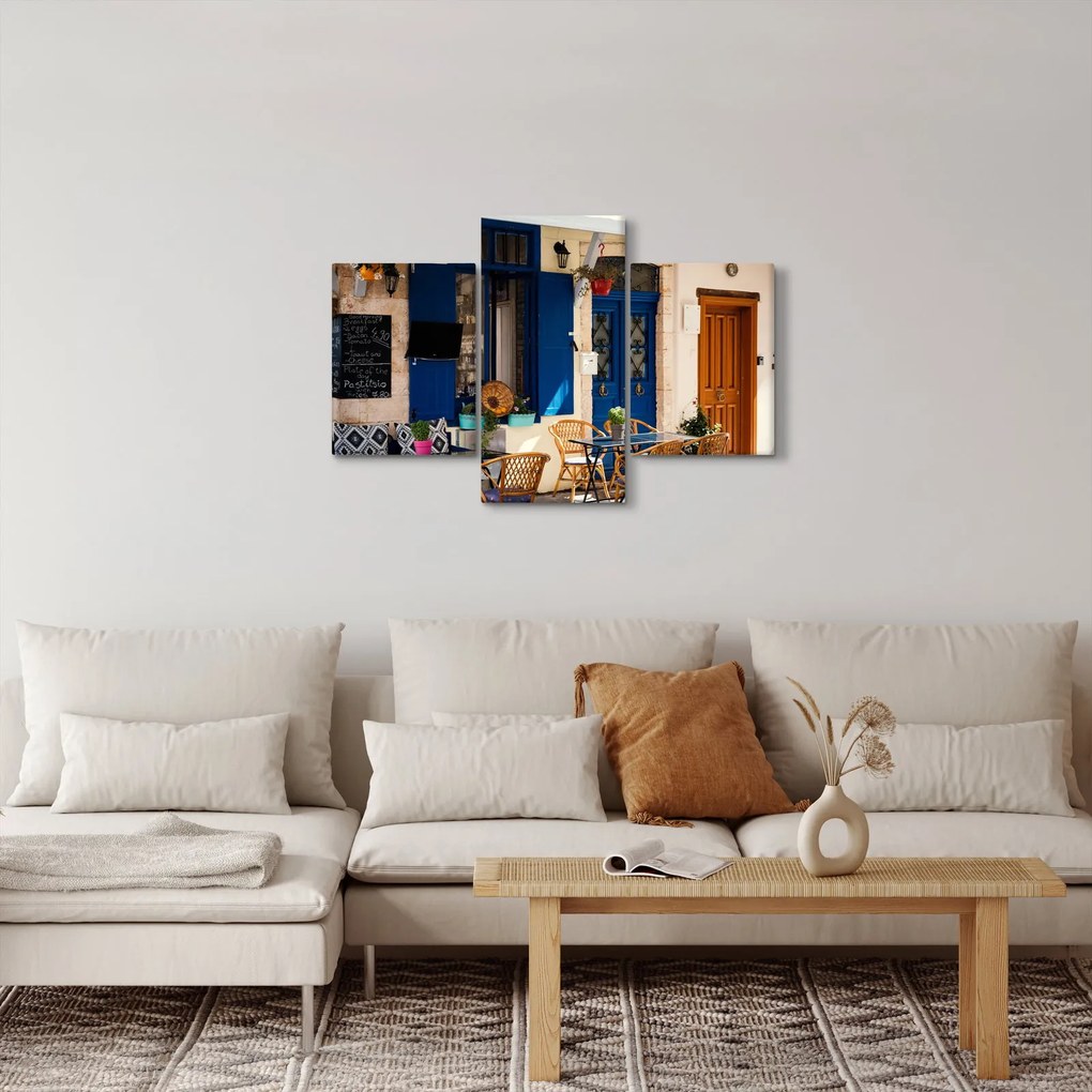 Obraz - Grécke posedenie (90x60 cm)