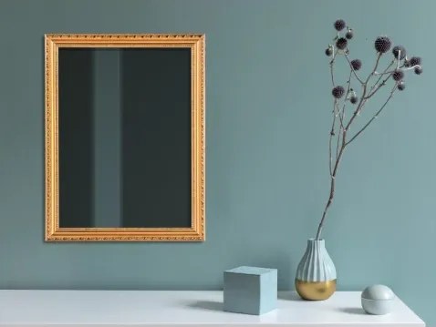 Nástenné zrkadlo Loreley 34x45 cm, drevený zlatý rám%