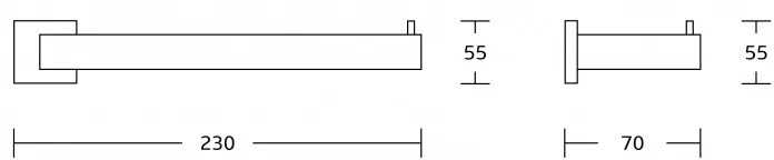 Mexen príslušenstvo, Vox držiak na uterák, chrómová, 707032-00