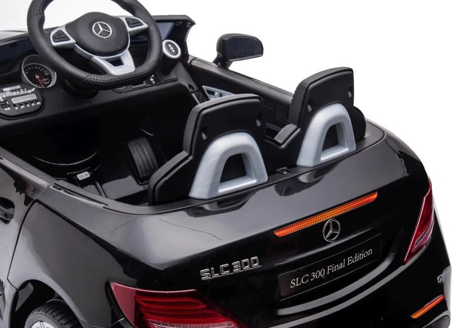 LEAN CARS Elektrické autíčko Mercedes SLC 300 LED MP3 čierne