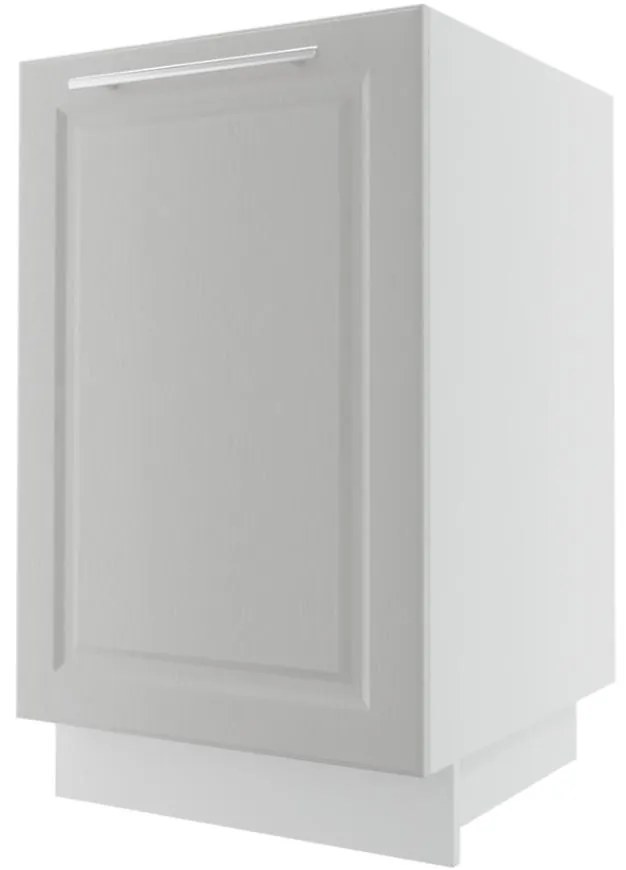 Kuchynská skrinka Emporium D1D/50 light grey stone/biela