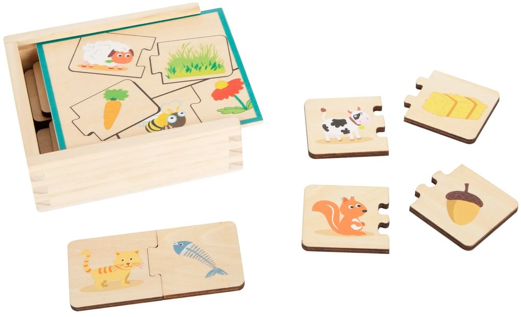 Small foot Vzdelávacie puzzle - kŕmenie zvierat