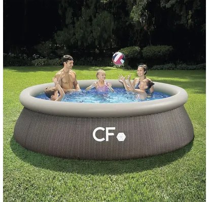 Bazén s nafukovacím lemom Planet Pool QUICK RATAN 305 x 76 cm