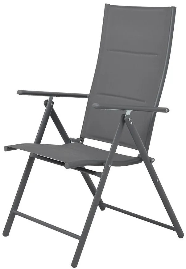 Stolička 7-pozícii Pia s vyplnením šedá