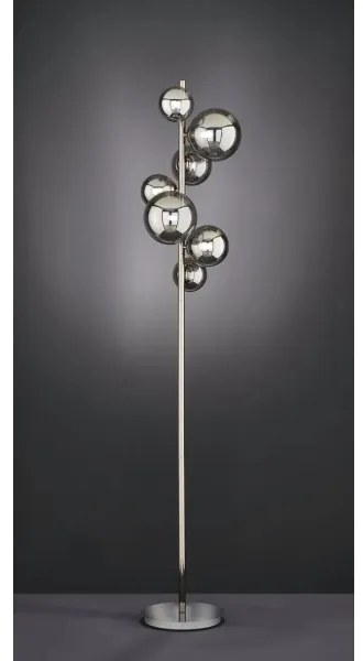 Wofi 3014-705W - LED Stojacia lampa VILLA 7xG9/3W/230V čierna