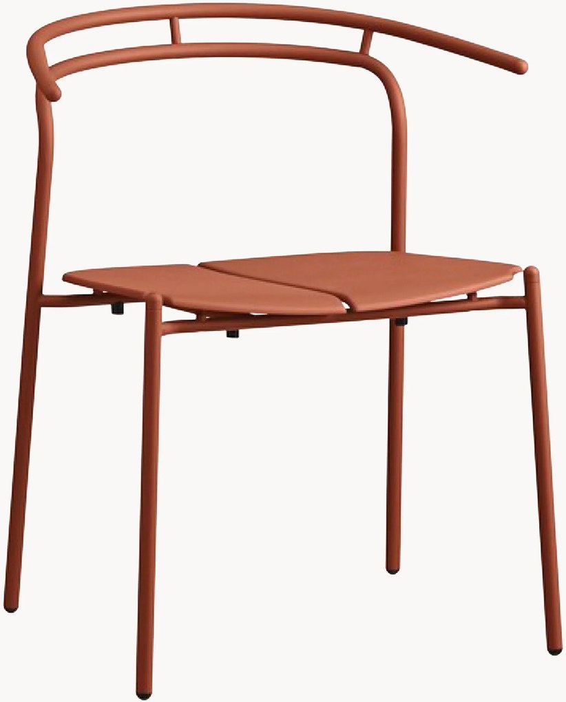 Kovová záhradná stolička's opierkami Novo