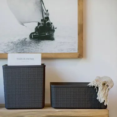 Keter JUTE košík kocka 17L/tm. šedá