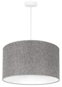 Duolla - Luster na lanku ROLLER ECO RECYCLING 1xE27/15W/230V pr. 45 cm šedá
