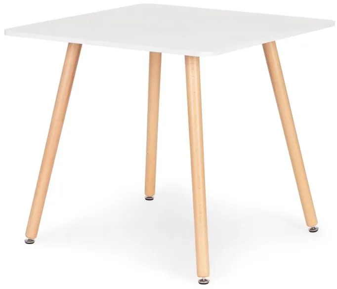 Biely kuchynský stôl 80 x 80 cm