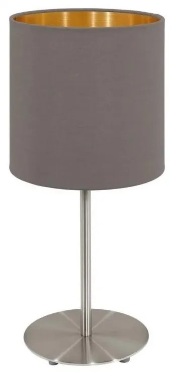 Eglo 55214 - Stolná lampa PASTERI 1xE14/40W/230V hnedá/medená