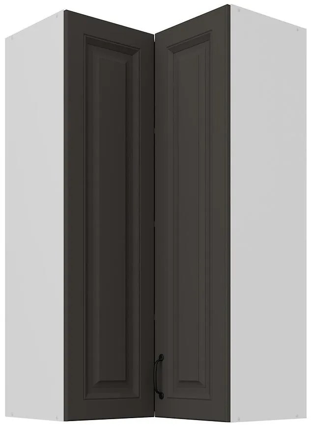 Skrinka do kuchyne Stilo grafit matná/biely 60x60 GN-108 2F (90°)