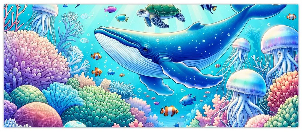 Obraz – Podvodný svet (120x50 cm)