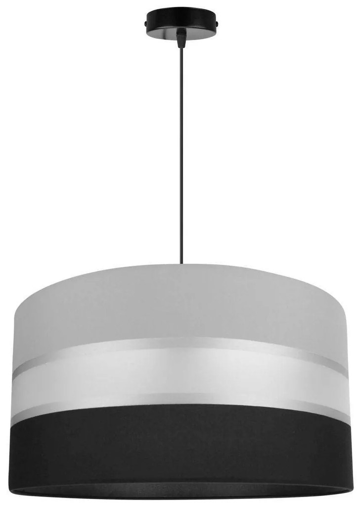 Závesné svietidlo Elegance, 1x textilné tienidlo (výber z 3 farieb - kombinácia 2 farieb), (výber z 3 farieb konštrukcie), (fi 40cm)