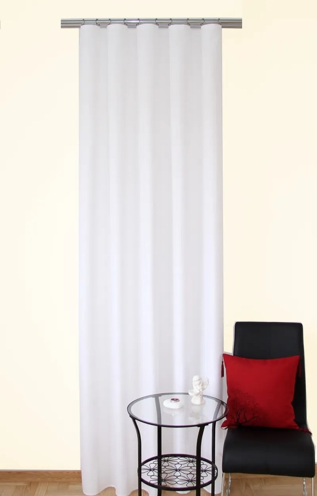 Dekorstudio Jednofarebný záves biely ZMA2 Dĺžka závesu: 260cm
