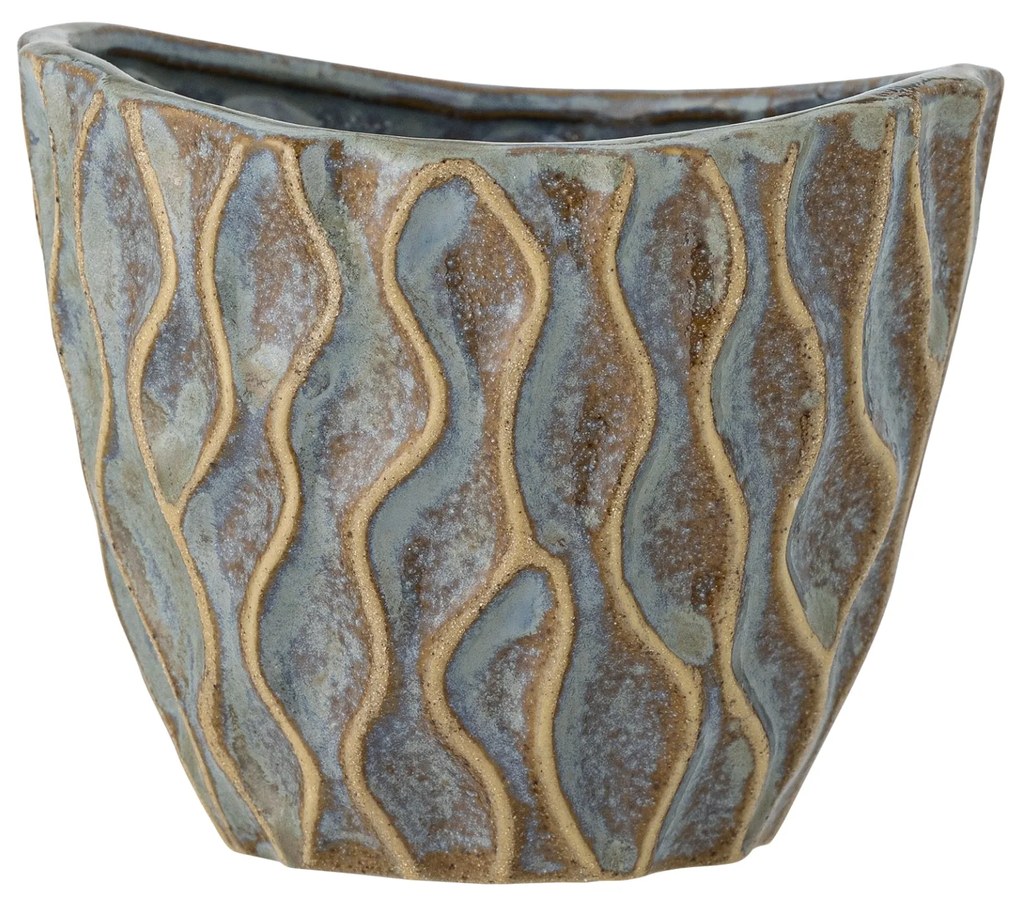 Bloomingville Keramický obal na kvety Feren Blue