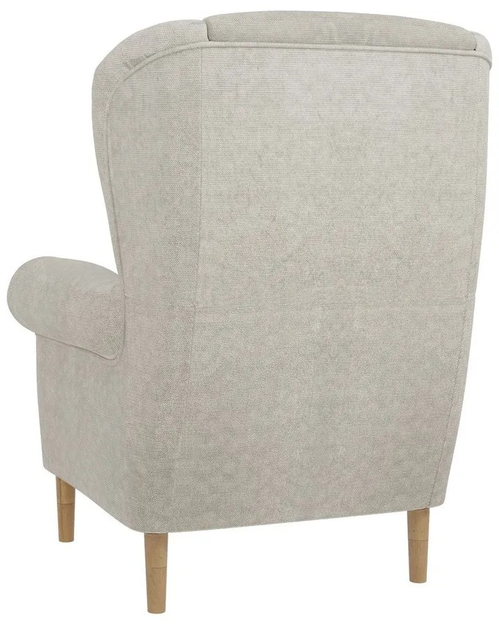 Béžové kreslo ušiak Swan – Ropez