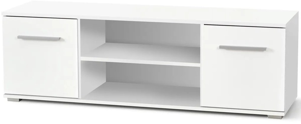 TV stolík Lima RTV1 - biela / biely lesk