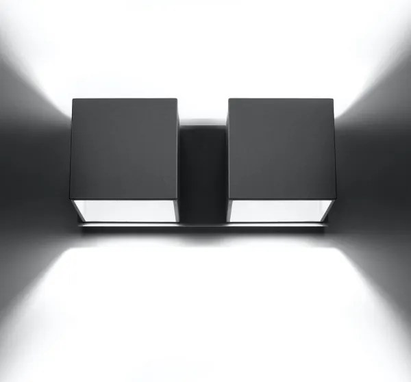 Sollux SL.0658 - Nástenné svietidlo QUAD 2xG9/40W/230V šedá