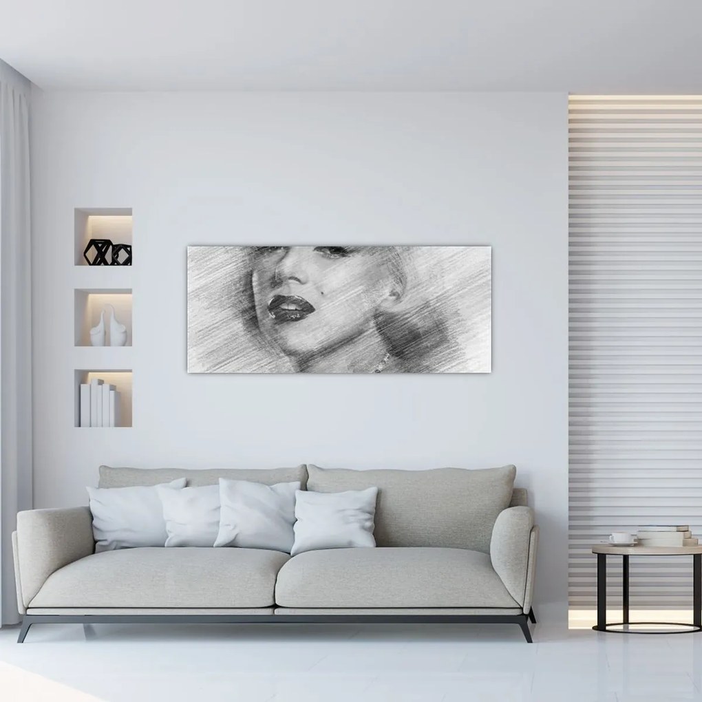 Obraz - Portrén Merilyn Monroe (120x50 cm)