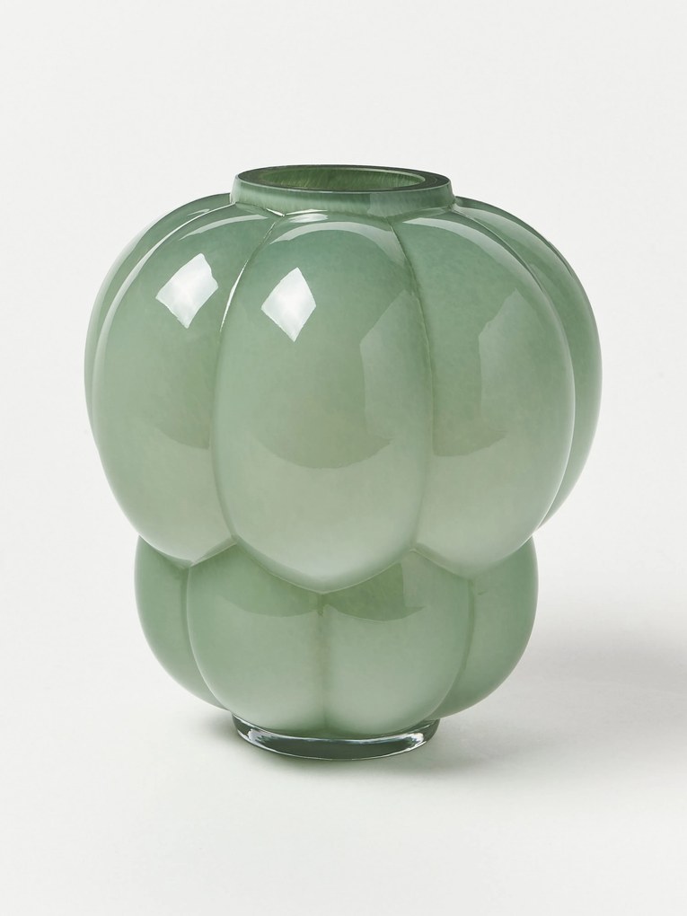 Ručne fúkaná sklenená váza Uva, V 22 cm