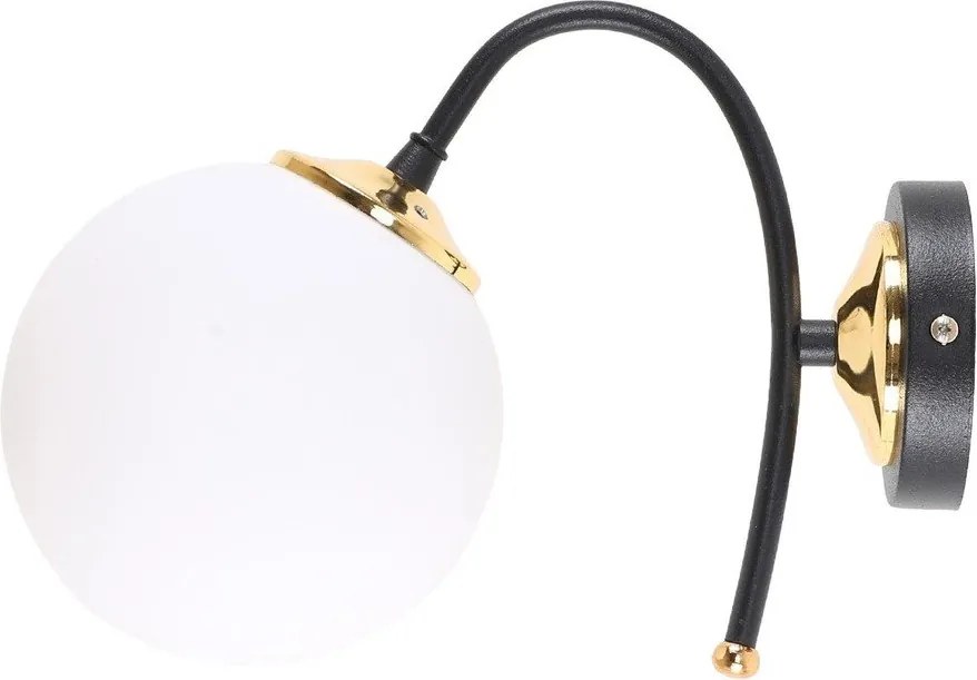 Biele/čierne nástenné svietidlo ø 15 cm Yoyo – Squid Lighting