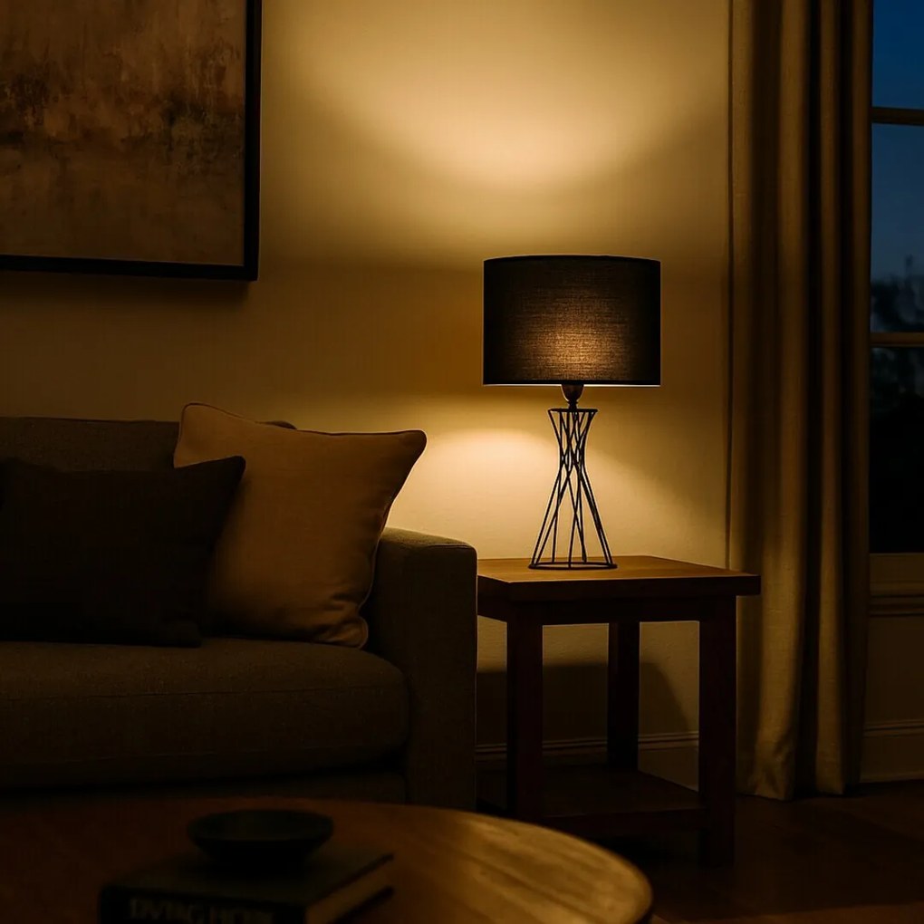 Rabalux 74082 stolná lampa Nivra, čierna